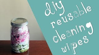 DIY Reusable Cleaning Wipes  Zero Waste Toxin Free [upl. by Anaiq]