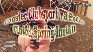 Fanatec Clubsport V3 Pedal Clutch Spring Install [upl. by Onin965]