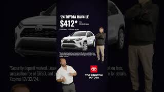 Lease a 2024 RAV4 LE with just 3K down for only 412mo for 39 months [upl. by Ditter762]