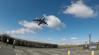 HUGE RAF C17A Globemaster III Arrives and Departs from RAF Northolt  19 Mar 21 [upl. by Sutherlan]