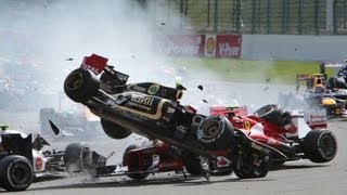 GROSJEAN BANNED amp Spa 2012 Crash Reanalysis F1 2011 Gameplay [upl. by Nnyleitak]