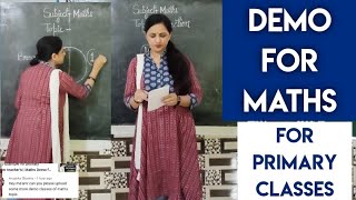 Demo of Maths for primary class Maths Demo [upl. by Eymaj]