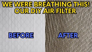 How we used Filtrete air filters to make a DIY extra air filter to handle smoke from wild fires [upl. by Frame905]