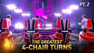 2024’s Greatest 4CHAIR TURNS on The Voice  Mega Compilation  Pt 2 [upl. by Bridgid]