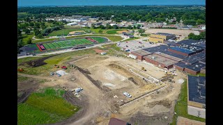 Algona Fieldhouse Construction 7 17 24 [upl. by Inaflahk]