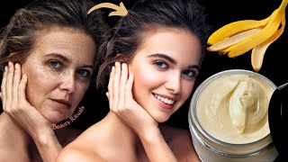 Banana Peel and Cornstarch Erase all the wrinkles on Your Face 100 year old Anti Wrinkle Treatment [upl. by Ayatnohs]