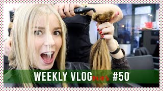 WEEKLY VLOG 50  CORTÁMOS O CABELO  Alice Trewinnard [upl. by Oirram]