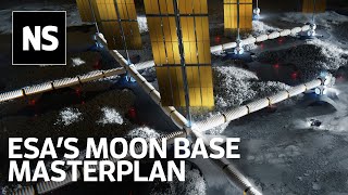 Hassell and ESA unveil their concept for a permanent base on the moon [upl. by Arakahs]