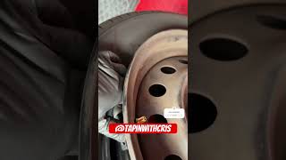 Installing new TPMS sensor with valve stems on a nissan altima shortsvideo [upl. by Ailil394]