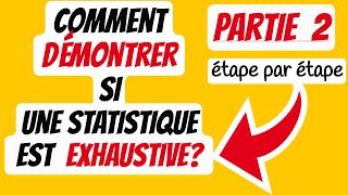 Partie 2  Comment démontrer si une statistique est exhaustive ou pas pour un paramètre donné [upl. by Eednarb661]