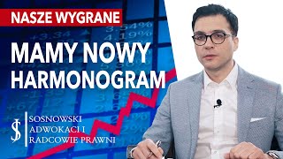 Mamy NOWY HARMONOGRAM w 80 DNI czyli co się dzieje po prawomocnej WYGRANEJ odfrankowienie kredytu [upl. by Gino]