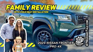 2024 Nissan Frontier Pro4x  Family Review with Child Seat Installation [upl. by Donelle]