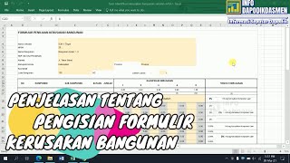 CARA PENGISIAN FORMULIR PENILAIAN KERUSAKAN BANGUNAN PADA DAPODIK 2021 [upl. by Mulcahy227]