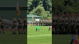 Einmarsch Ehrenzug Jägerbataillon 91🦅🇩🇪bundeswehr militär soldaten marsch tradition musik [upl. by Eitsirhc]