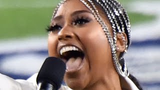 Why Jazmine Sullivans Super Bowl Performance Has Some Fans Upset [upl. by Nikaniki]