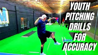 Youth Pitching Drills For Accuracy Ages 9  14 [upl. by Aid]