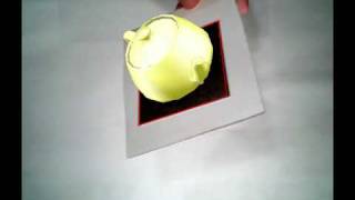 SLARToolkit  Silverlight Augmented Reality Balder 3D sample [upl. by Janik]