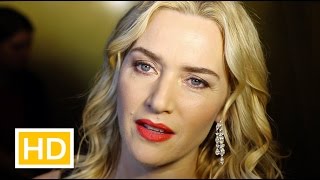 Kate Winslet interview on Oscar nomination DiCaprio Fassbender at UK Critics Circle Awards 2016 [upl. by Cann]