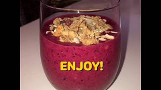 Zdravi smoothieSmoothie bananas  wild berriesvideo recept [upl. by Ilrebmyk]