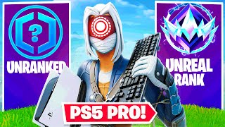 I Played Keyboard amp Mouse On NEW PS5 PRO in RANKED Fortnite [upl. by Leda936]