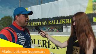 Marko Jokinen interview Olerex Estonian Rallycross Championship 1 [upl. by Mathian]