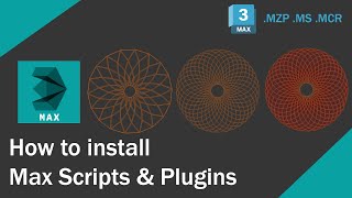 How to install scripts and plugins into 3ds Max mzp ms mcr dlm [upl. by Karl]