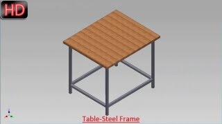 TableSteel Frame By Frame Generator Video Tutorial Autodesk Inventor [upl. by Acceb]