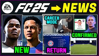 EA FC 25 NEWS  NEW CONFIRMED Updates Licenses Real Faces amp LEAKS ✅ [upl. by Attelocin]