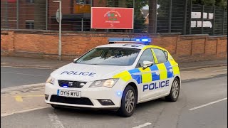 RARE  Northants Police Inspector Car Responding with LIGHTS amp SIRENS [upl. by Neelyam]