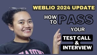 WEBLIO 2024 UPDATE HOW TO PASS YOUR TEST CALL amp INTERVIEW WITH WEBLIO [upl. by Niuq913]