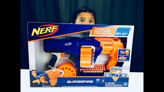 Unboxing the Nerf NStrike Elite Surgefire at Milos SandBox [upl. by Darrin600]