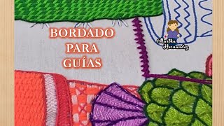 Como bordar guía de suculentas embroidery [upl. by Orlina]