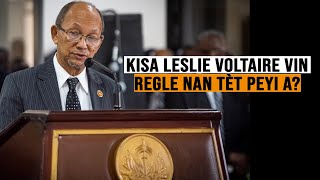 Ki moun Leslie Voltaire ki nan tèt konsèy prezidansyèl Tranzisyon an ki moun li ye [upl. by Atikcir]