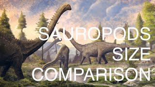 Sauropods Size Comparison [upl. by Eidas]