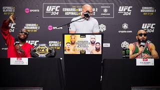 UFC 304 PreFight Press Conference Highlights [upl. by Karylin]