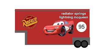 I made Radiator Springs Lightning Mcqueen Mack Trailer [upl. by Alegre775]