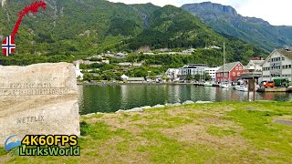 Attractions of Norway  Short Odda Walkaround  4K60 [upl. by Eidissac831]