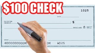 How to Write a Check for 100 Dollars Correctly [upl. by Licastro]