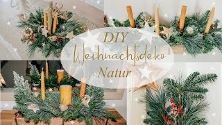 DIY WEIHNACHTSDEKO IM HAUS ´24 I Natur Holz I Einfach amp Schnell [upl. by Assina]