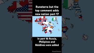 Runeterra but the top comment adds new nation part 17 geography mapping mapper leagueoflegends [upl. by Enairda995]