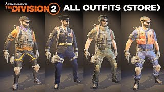 The Division 2  All Outfits  Clothes Apparel Store SHOWCASE [upl. by Ashby]