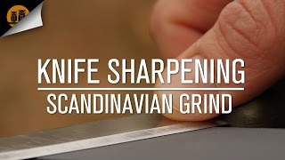 Knife Sharpening Basics Scandinavian Grind [upl. by Philipp]