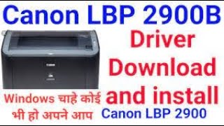 canon lbp 2900 Printer Installation [upl. by Eilyac796]