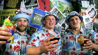 📸 Harlequins players Sam Riley Fin Baxter amp Oscar Beard model the new 202223 Hawaiian Shirt Range [upl. by Salohci]