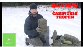 Review Carinthia Tropen sleeping bag outdoorgearreview armysurplus campinggear [upl. by Gambell154]