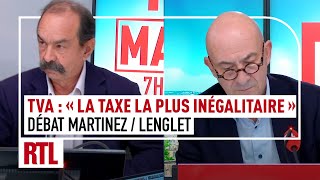 TVA  quotLa taxe la plus inégalitairequot Débat Philippe Martinez face à François Lenglet [upl. by Cirenoj]