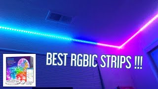 BEST LED Strips  Govee RGBIC strips music synced [upl. by Yslek]