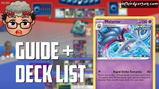 Rapid Strike Malamar is the Best PTCGL Starter Deck Guide  Upgraded Deck List [upl. by Nocam]