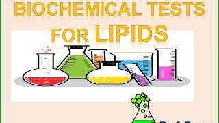 Biochemical Test For Lipids 6 main test for lipids [upl. by Anwahsit]