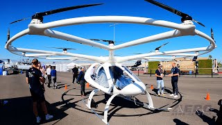 AeroTV Volocopter Shows Off At NBAABACE [upl. by Gnidleif]